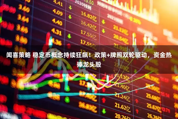 闻喜策略 稳定币概念持续狂飙！政策+牌照双轮驱动，资金热捧龙头股