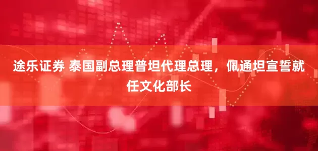 途乐证券 泰国副总理普坦代理总理，佩通坦宣誓就任文化部长